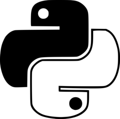 Brand Python Outline Svg Vector, Free Vectors File